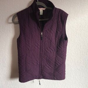 Women's Purple Quilted Vest